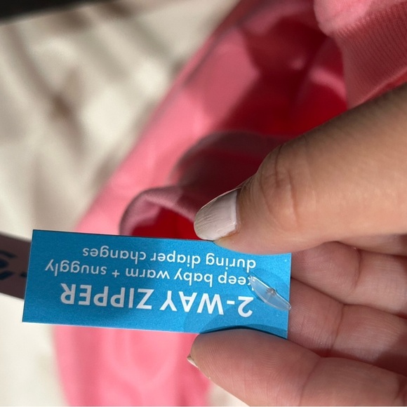 Carter's Baby Girls Footed Fleece Long Sleeve One Piece Pajama, 18 Months, Pink - Picture 5 of 5